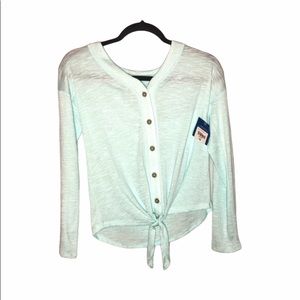 NWT Arizona Jean Co Girls Button Down